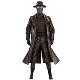 Spider Man Noir Cosplay Costume Brown Leather Halloween Outfit ACcosplay