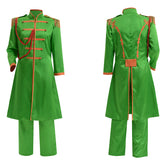 Sgt.pepper the Beatles Costume Outfit Sgt Pepper's Lonely Hearts Club Band Green Uniform