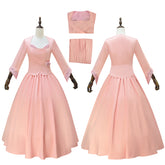 Wicked Witch Glinda Cosplay Costume Pink Dress Halloween Costume Outfit ACcosplay