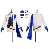 Final Fantasy XIV Seneschal Prince's Cosplay Costume Blue Halloween Suit ACcosplay