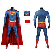 Superman Legacy Clark Kent Halloween Cosplay Costume Superhero Jumpsuit With Cloak ACcosplay