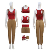 Movie Twisters 2024 Kate Women Red Brown Outfit Cosplay Costume Outfits Halloween ACcosplay
