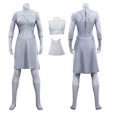 Invincible Anissa Cosplay Costume Viltrumite White Jumpsuit Halloween Outfit ACcosplay