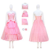 Glinda Wicked Witch Pink Suit Halloween Cosplay Costume Outfit ACcosplay