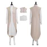Star Wars Andor Mon Mothma Cosplay Costume Formal White Halloween Outfit ACcosplay