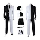 Absolute Two Face White and Black Cosplay Costume Men's Halloween Suit ACcosplay