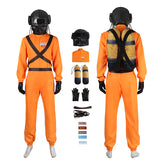 Lethal Company Staff Cosplay Costume Orange Full Halloween Suit ACcosplay