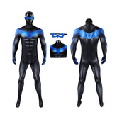 Comic Nightwing Dick Grayson Cosplay Costume Blue Dick Jumpsuit ACcosplay