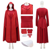 The Handmaid's Tale Red Hooded Cape Cosplay Costume Halloween Outfit ACcosplay