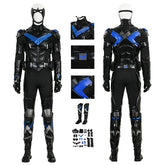 Nightwing Cosplay Arkham Knight Nightwing Cosplay Costume Nightwing Black Leather Suit