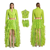 The Lizzie McGuire Movie Isabella Parigi Cosplay Costume Green Halloween Suit ACcosplay