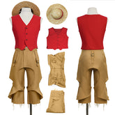 One Piece Live-Action Season 2 Luffy Cosplay Costume Halloween Carnival Suit ACcosplay