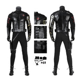 New Avengers Winter Soldier Bucky Barnes Cosplay Costume Deluxe Halloween Suit ACcosplay