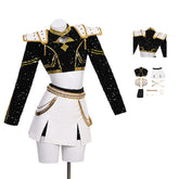 Kpop Demon Hunters Zoey Cosplay Costume Black Golden Dance Suit Halloween Fancy Outfit ACcosplay