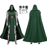 Doctor Doom Female's Cosplay Costume With Mask Dr. Victor von Doom Outfit ACcosplay