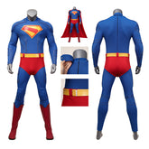 Superman Cosplay Costume Superhero Superman Clark Kent Jumpsuit Cape Suit