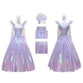 Wicked Witch Glinda Fairy Purple Cosplay Costume Prom Dress Halloween Outfit ACcosplay