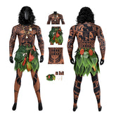 Moana 2 Maui Cosplay Costume Movie Halloween Outfits Adult ACcosplay