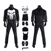 The Punisher Cosplay Costume Frank Castle Skull Suit One Last Kill Halloween ACcosplay