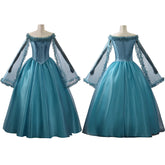 Frankenstein Elizabeth Cosplay Costume Blue Halloween Carnival Outfit ACcosplay