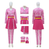 Glee Sue Sylvester Cosplay Costume Super Bass Pink Halloween Suit ACcosplay