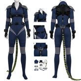 Absolute Universe Selina Kyle Cosplay Costume Blue Jumpsuit With Tail ACcosplay