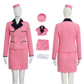 Julia Fox Jackie Kennedy Pink Suit Replica Costume for Halloween Outfit Accosplay