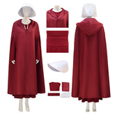 The Handmaid's Tale Hooded Cape Cosplay Costume Halloween Outfit ACcosplay