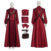 1666: Amsterdam Noa Cosplay Costume Red Long Dress with Accessories ACcosplay