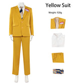 Beetlejuice Yellow Suit 2024 Bob Cosplay Costume Halloween Outfit