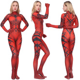 Darth Talon Costume Bodysuit Star Wars Red Jumpsuit Halloween Carvinal Cosplay Suit