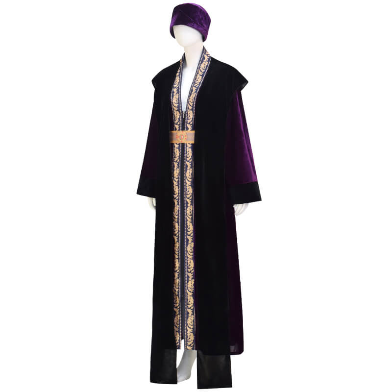 Harry Potter Albus Percival Wulfric Brian Dumbledore Cosplay Costume Professor Albus Dumbledore Purple Suit