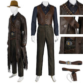 Fallout Ghoul Costume Jacket Coat Brown Suit Halloween Outfit