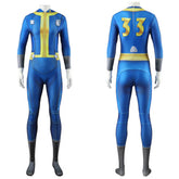 Fallout cosplay Jumpsuit Lucy Vault 33 Suit Female Halloween Party Suit ACcosplay