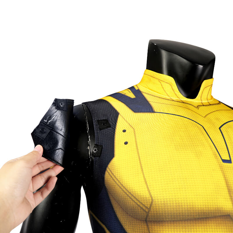 Hugh Jackman Wolverine Costume Deadpool Wolverine Suit Sleeveless Yellow Suit