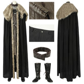 Jon Snow Premium Suit Game of Thrones Season 8 Cosplay Costume Halloween Outfits