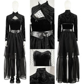 Lisa Frankenstein Cosplay Dress 2024 Misty Black Dress Halloween Costume