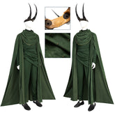 Loki God Of Stories Cosplay Loki Season 2 Halloween Costume with Loki Horns