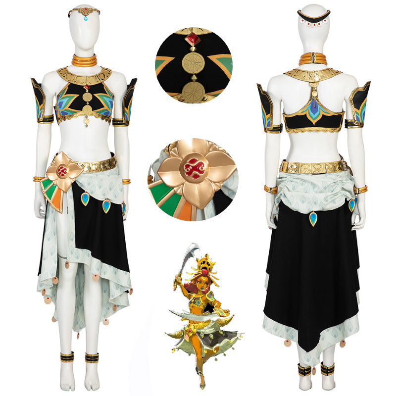 Makeela Riju TOTK Costume 2023 Legend of Zelda Riju Cosplay Suit ACcosplay