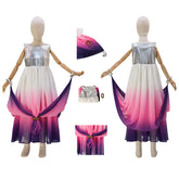 Star Wars Padmé Amidala Kids Cosplay Costume Outfits Cosplay Pink Purple Outfit ACcosplay