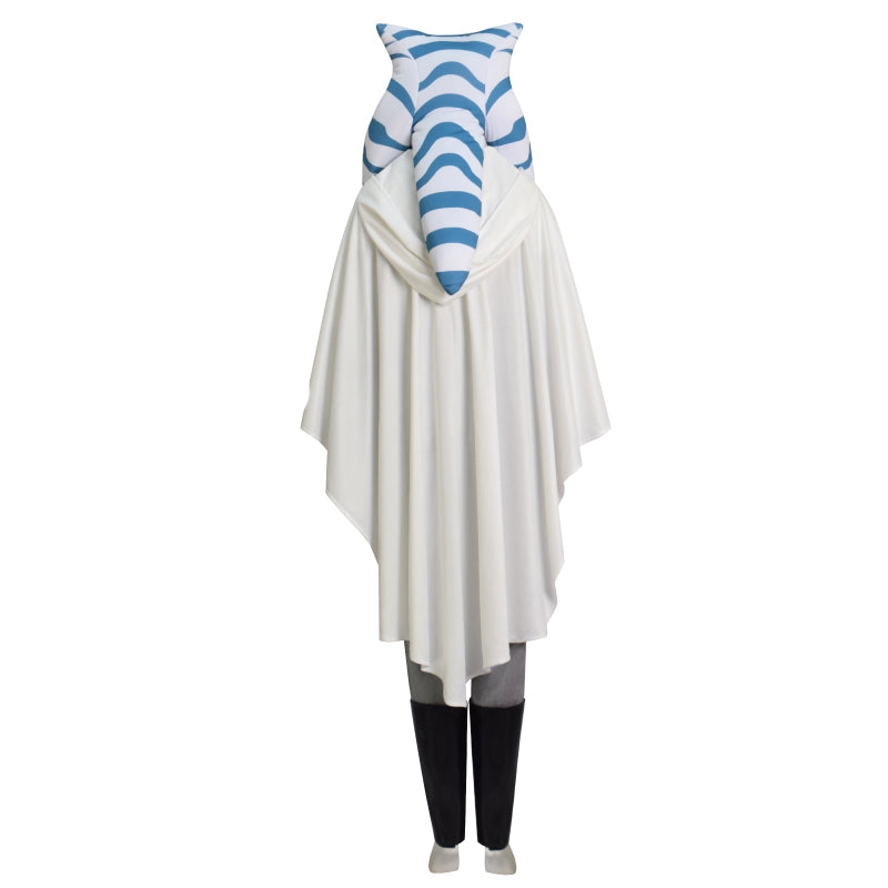 Ahsoka White Robe Ahsoka Tan Headpiece Plus Size Star Wars Ahsoka Halloween Costume