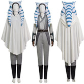 Ahsoka White Robe Ahsoka Tan Headpiece Plus Size Star Wars Ahsoka Halloween Costume