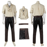 BG3 Astarion Camp Shirt Outfit Baldur's Gate III Cosplay Costume Halloween Carnival Suit