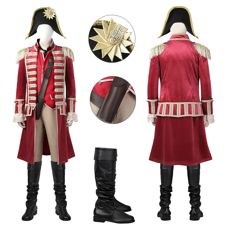 Peter Pan And Wendy Captain Hook Cosplay Costume Pirate Uniform