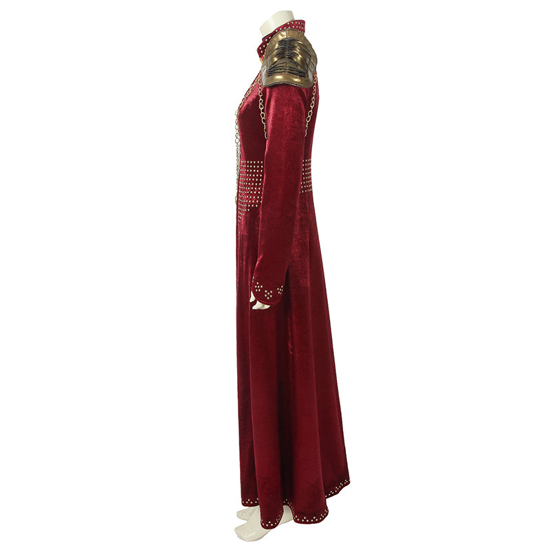Cersei Lannister Cosplay Game of Thrones Season 8 Costume Red Queen Dress Suit