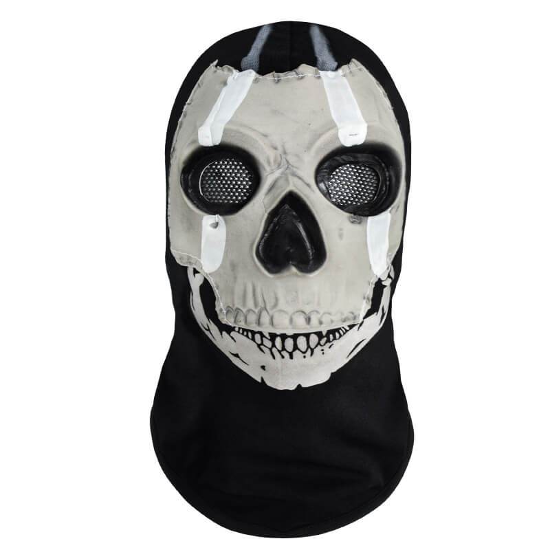 Halloween Ghost Mask MW2 War Game Ghostface Mask Scary Full Face Skull Mask