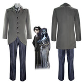 Victor Van Dort Cosplay Costume Tim Burton Corpse Bride Victor Uniform Halloween Suit