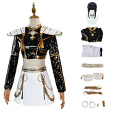 Kpop Demon Hunters Zoey Cosplay Costume Golden Black Golden Dance Halloween Suit ACcosplay