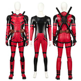 Deadpool 3 Cosplay Costume Superhero Deadpool Wade Wilson Red Suit Halloween Full Set