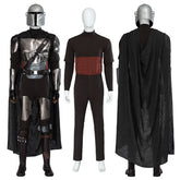 The Mandalorian S3 Cosplay Din Djarin Costume Helmet Cape Boots Halloween Celebration Suit